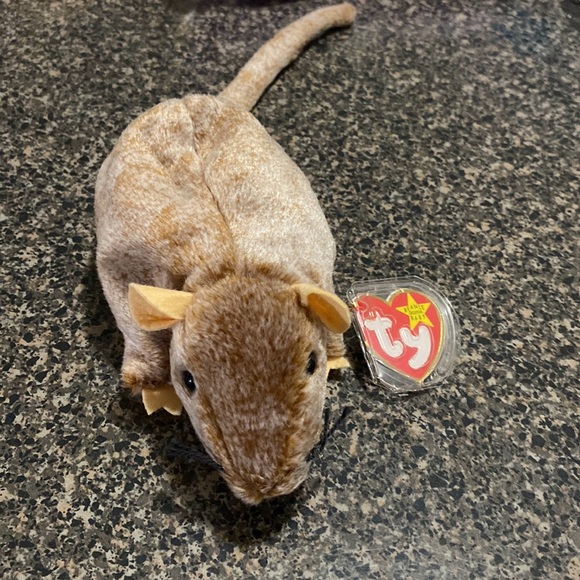 Ty Beanie Babies Baby Tiptoe the Mouse Rare Vintage Collectible Plush Gift Cute - Picture 2 of 6